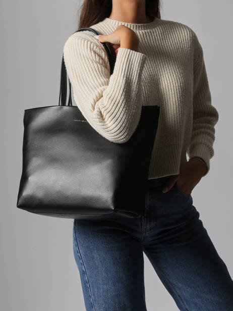 Schoudertas Th Logotape Tommy hilfiger Zwart th logotape AW17693 ander zicht 1